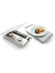 Schotelwarmer 3-pits - RVS aluminium - H 6.5 X 18 X 45 CM - Hendi - 463109 463109 €34.14 Schotelwarmers