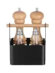 Bestek Caddy - RVS - Zwart - Hendi - 427057 427057 €14.95 Peper & zout