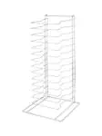 Pizza rek voor platen/pannen 14 plekken - Verchroomd - H 68 X 30.5 X 30 CM - Hendi - 810361 810361 €37.98 Pizza accessoires