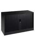 Roldeurkast - Zwart - H 69 x 120 x 43 CM - Proflight 20427 €319.00 Roldeurkasten