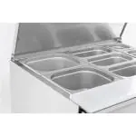 Saladette - 2x 1/1 GN + 1x 2/4 GN - 2-Deurs - RVS - 230V - H 87 x B 90 x D 70 CM - Combisteel 7950.0105 €539.00 Saladette