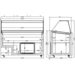 Schepijsvitrine Tenerife - 10x 5 Liter - Wit - 230V - H 122.9 x B 143.9 x D 72.7 CM - Combisteel 7472.0135 €1,103.00 ijsvitrines