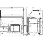 Schepijsvitrine Java - 8x 5 Liter - Wit - 230V - H 122.9 x B 118.4 x D 72.7 CM - Combisteel 7472.0130 €956.00 ijsvitrines