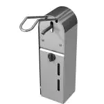 Desinfectiepaal Incl. Dispenser - Elleboogbediening - RVS - H 141.8 x B 16 x D 3 CM - Combisteel 7812.1000 €341.71 Zeepdispenser