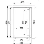 Barkoelkast - 500 Liter - 3-Deurs - Geforceerd - Zwart - Combisteel 7489.5275 €2,020.76 Tafelmodel koelkast
