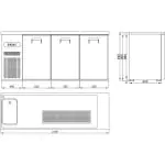 Bierkoeler - 3-Deurs - 230V - H 95 x B 210 x D 70 CM - Combisteel 7489.5335 €2,414.28 Fustenkoeling