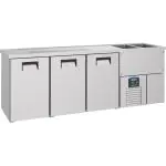 Bierkoeler - 3-Deurs - 230V - H 95 x B 250 x D 70 CM - Combisteel 7489.5340 €2,936.73 Fustenkoeling
