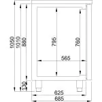Bierkoeler - 3-Deurs - 230V - H 95 x B 250 x D 70 CM - Combisteel 7489.5340 €2,936.73 Fustenkoeling