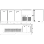 Bierkoeler - 3-Deurs - 230V - H 95 x B 250 x D 70 CM - Combisteel 7489.5340 €2,936.73 Fustenkoeling