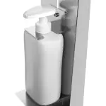 Desinfectiepaal Incl. Dispenser - Demontabel - RVS - H 146 x B 15 x D 12.5 CM - Combisteel 7522.0050 €200.00 Zeepdispenser
