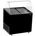 Schepijsvitrine Corsica - 6x 5 Liter - Zwart - 230V - H 122.9 x B 90.9 x D 68.4 CM - Combisteel 7472.0124 €747.00 ijsvitrines