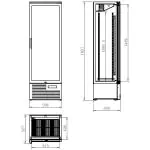 Koelkast - 420 Liter - 2-Deurs - Glazen Deur - Geforceerd - Zwart - Combisteel 7526.0305 €963.00 Barkoelkasten