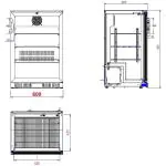 Barkoelkast - 138 Liter - 1-Deurs - Geventileerd - Zwart - Combisteel 7527.0005 €433.10 Barkoelkasten