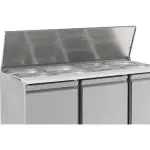 Saladette - Gekoeld - 3-Deurs - 368 Liter - 230V - H 87 x B 137 x D 70 CM - Combisteel 7950.0094 €733.37 Saladette