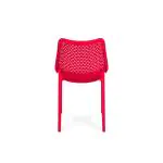 Terrasstoel Bea - Stapelbaar - Rood - Kunststof - G-Line HW-61239 €39.95 Terrasstoelen