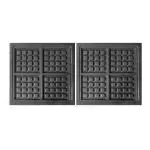 Draaibaar Wafelijzer 4St Brusselse Wafel - Tafelmodel 7540.0075 €268.00 Wafelijzers