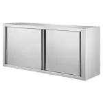 Wandkast - Schuifdeuren - H 65 x B 180 x D 40 CM - RVS  - G-Line GL-155986 €339.00 Warmhoudkasten
