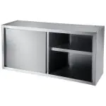 Wandkast - Schuifdeuren - H 65 x B 180 x D 40 CM - RVS  - G-Line GL-155986 €339.00 Warmhoudkasten