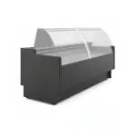 Koeltoonbank Vigo - Gebogen Ruit - B 250 CM - 230V - Zwart - Tecnodom VIGO90N250VVC9005 €2,699.00 Koeltoonbanken