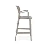 Terras Barkruk Milaan - Armleuning - Cappuccino - Kunststof - G-Line 84721 €69.95 Terras barkrukken