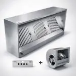 Afzuigkap - Compleet - Doosmodel - RVS - 230V - H 52 x B 100 x D 95 CM - G-Line HW-41871 €899.00 Afzuigkappen
