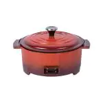 Buffetpan – Casserole – Elektrisch - Met Deksel - 3 Liter - Rood - Ø 35 CM - 230V - G-Line GL-153125 €27.50 Braadpan