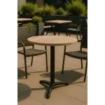 Tafelonderstel / Tafelpoot - Roma - 3 Teens - Zwart - Gietijzer - G-Line HW-43033 €39.95 Horeca tafelonderstellen