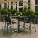 Terras Barkruk Moon Super - Antraciet - Textilene/Aluminium - G-Line HW-44531 €99.95 Terras barkrukken