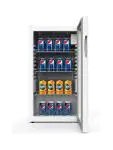 Koelkast Mini - 80 Liter - 1-Deurs - Glazen Deur - Statisch - Wit - G-Line HW-61196 €229.00 Koelkasten met glazen deur