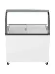 Schepijsvitrine - Glazen Deur - 5 Bakken - 300 Liter - Wit - 230V - G-Line 75700 €699.00 ijsvitrines