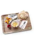 Dienblad van melamine met hout bedrukking - Melamine - 53 X 37 CM - Hendi - 508947 508947 €17.50 Buffetdienbladen