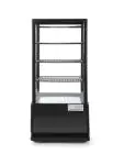 Koelvitrine - 78 Liter - Zwart - Tafelmodel - Display Kast - 3 Schappen - Hendi - 233658 233658 €418.02 Koelvitrine