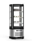 Gekoelde Gebaksvitrine - 1-Deurs - 3 Plateaus - 100 Liter - RVS - 230V - G-Line HW-035291 €599.00 Gebaksvitrine