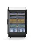 Koelkast - 1000 Liter - 2-Deurs - Glazen Deur - Geventileerd - Zilver - G-Line HW-57432 €999.00 Koelkasten met glazen deur