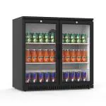 Koelkast - 211 Liter - 2-Deurs - Glazen Deur - Geventileerd - Zwart - G-Line HW-12507 €449.00 Koelkasten met glazen deur