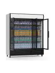Koelkast - 1366 Liter - 3-Deurs - Glazen Deur - Geventileerd - Zilver - G-Line HW-57433 €1,599.00 Koelkasten met glazen deur