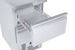 Koelwerkbank - 2 Laden - 109 Liter - RVS - 230V - H 87.6 x B 43.5 x D 70 CM - G-Line HW-146682 €599.00 Koelwerkbanken
