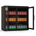 Barkoelkast - 158 Liter - 2-Deurs - Glazen Deur - Geventileerd - Zwart - G-Line HW-146877 €449.00 Koelkasten met glazen deur