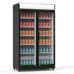 Koelkast - 827 Liter - 2-Deurs - Glazen Deur - Geventileerd - zwart - G-Line HW-139621 €1,099.00 Koelkasten met glazen deur