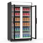 Koelkast - 827 Liter - 2-Deurs - Glazen Deur - Geventileerd - zwart - G-Line HW-139621 €1,099.00 Koelkasten met glazen deur