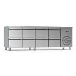 Koelwerkbank - 8 Lades - 213 Liter - RVS - 230V - H 85 x B 224.2 x D 70 CM - G-Line GL-167743 €2,999.00 Koelwerkbanken