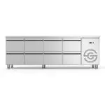 Koelwerkbank - 8 Lades - 213 Liter - RVS - 230V - H 85 x B 224.2 x D 70 CM - G-Line GL-167743 €2,999.00 Koelwerkbanken