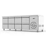 Koelwerkbank - 8 Lades - 213 Liter - RVS - 230V - H 85 x B 224.2 x D 70 CM - G-Line GL-167743 €2,999.00 Koelwerkbanken