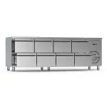 Koelwerkbank - 8 Lades - 213 Liter - RVS - 230V - H 85 x B 224.2 x D 70 CM - G-Line GL-167743 €2,999.00 Koelwerkbanken