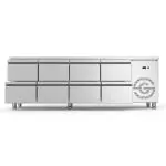Koelwerkbank - 8 Lades - 213 Liter - RVS - 230V - H 85 x B 224.2 x D 70 CM - G-Line GL-167743 €2,999.00 Koelwerkbanken