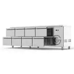 Koelwerkbank - 8 Lades - 213 Liter - RVS - 230V - H 85 x B 224.2 x D 70 CM - G-Line GL-167743 €2,999.00 Koelwerkbanken