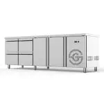 Koelwerkbank - 2-Deurs - 4 Lades - RVS - 230V - H 85 x B 224.2 x D 70 CM - G-Line GL-167741 €2,199.00 Koelwerkbanken