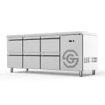 Koelwerkbank - 6 Lades - RVS - 230V - H 85 x B 179.2 x D 70 CM - G-Line GL-167739 €2,599.00 Koelwerkbanken