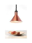 Warmtelamp verstelbaar conisch - Aluminium - H 25 X 27.5 CM - Hendi - 273876 273876 €65.37 Warmhoudlamp