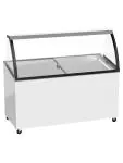 Schepijsvitrine - Glazen Deur - 8 Bakken - 500 Liter - Wit - 230V - G-Line 75702 €799.00 ijsvitrines